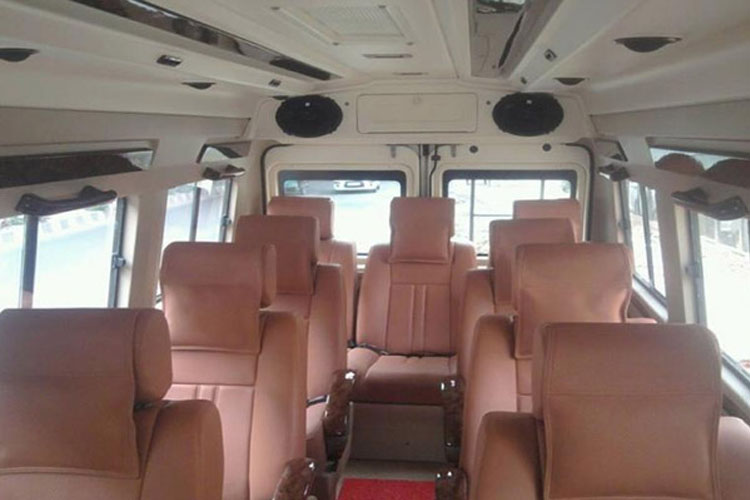 9 Seater Tempo Traveller on Rent